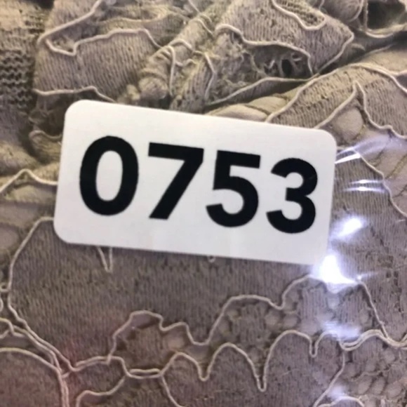 NWT Needle & Thread 4 lace long sleeve dress 0753 taupe fit flare a line beige - Picture 8 of 9